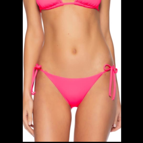 NEW $38 Becca Color Code Side Tie Bikini‎ Bottoms [SZ Small ] - Picture 1 of 12